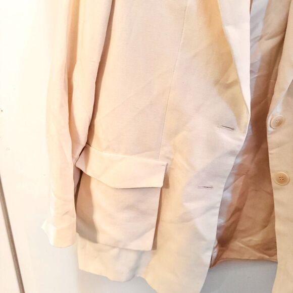 Zara Cream Blazer cotton/ linen blend - Picture 7 of 7